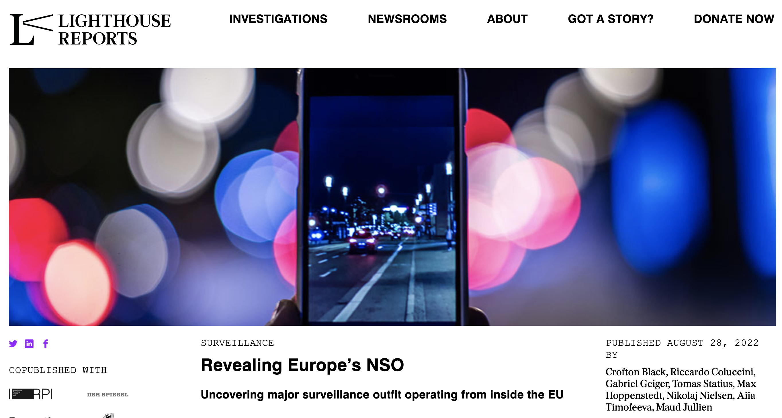 Articles for Lighthouse Reports